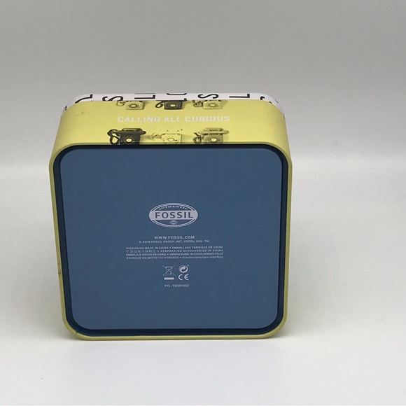 NWT FOSSIL Chevron Bracelet with Leather band. - Picture 9 of 12